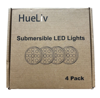 submersible led lights 4 pack remote control | eBay