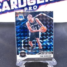 2021 mosaic basketball tim duncan genesis prizm 289! very rare all time great!