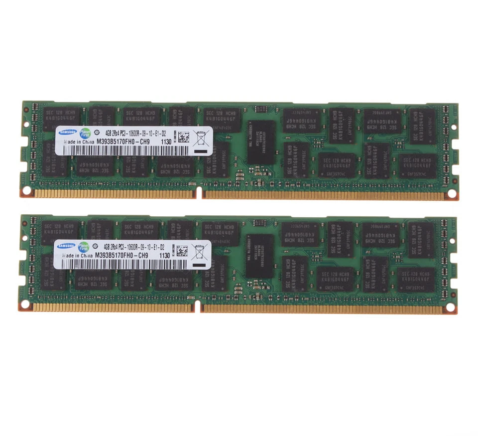 For Samsung 4x4GB DDR3 2RX4 PC3-10600R 1333MHzReg-DIMM ECCServer Memory RAM Lot - Image 4 of 4