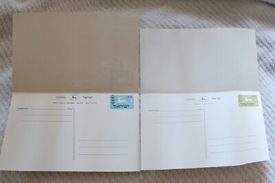 ISRAEL 22 UNUSED & USED POSTAL CARDS 1950'S - 1960'S COLLECTORS