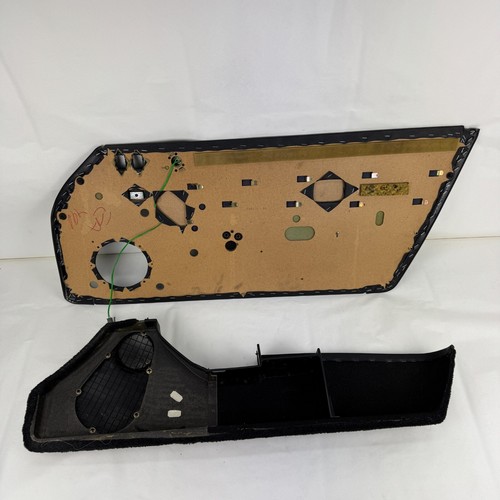 OEM 1995 - 1998 Porsche 993 911 Left Driver Door Panel + Pocket Handle Lid Vinyl - Picture 15 of 21