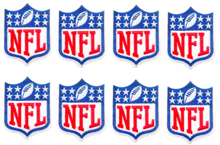 (8) NATIONAL FOOTBALL LEAGUE - NFL LOGO - 1 1/2