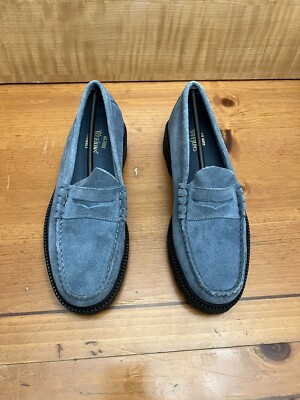 GH BASS 9.5 - LOAFERS Slate blue - WEEJUNS -SUEDE - LUG SOLE  display picture 1