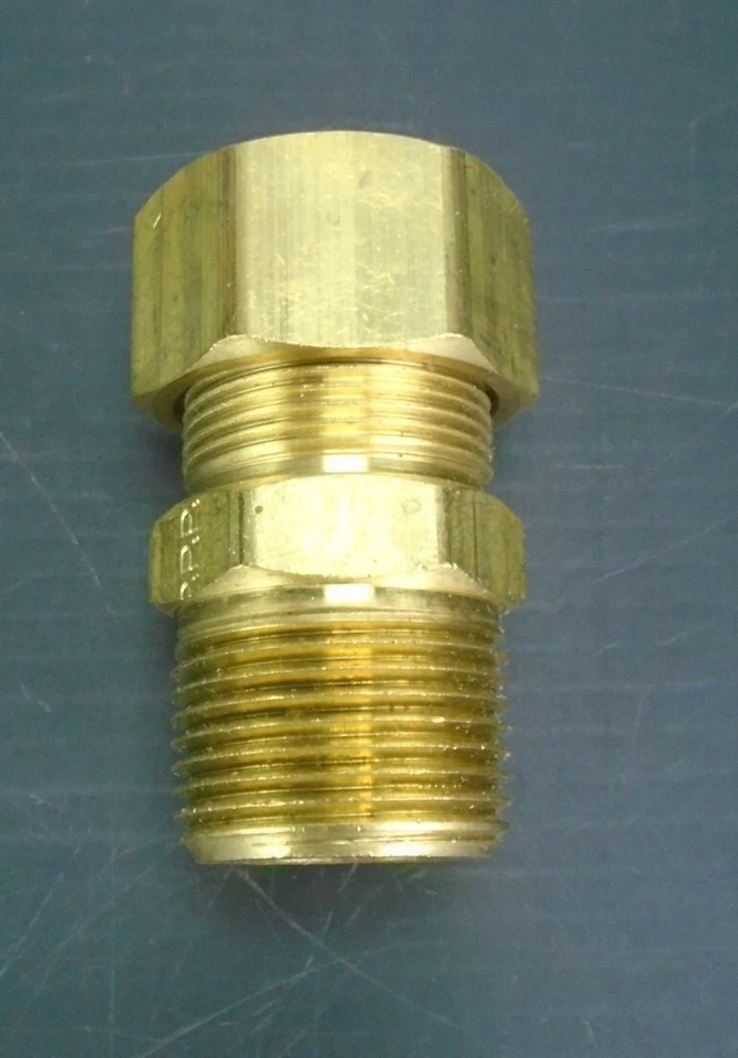 Lot of 5 - PARKER - 68C-12-12 Brass Fitting Male Connector 3/4" Pipe Size (NEW) - Image 4 of 4