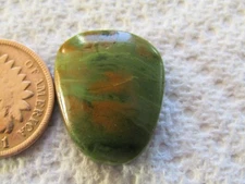 Green Alunite Cab 12 carat rare free form hand cut green apple cabochon 