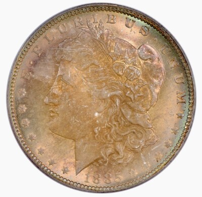 Morgan Silver Dollar 1885 O PCGS MS 66+ Uncirculated 90% Silver $1