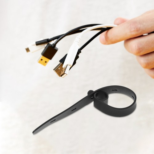 10 Pcs Silikonband Reisen Kabelorganizer Für Geräte Silikondraht-Organizer - Afbeelding 12 van 12