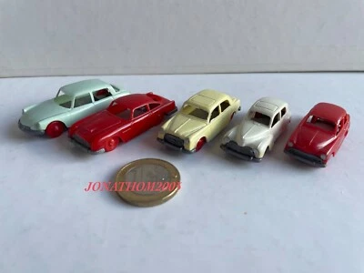 JOUEF -  LOT DE 5 VOITURES ASTON MARTIN ARONDE  DS 19 PEUGEOT 203 & 403 au 1/87° - Photo 1/4