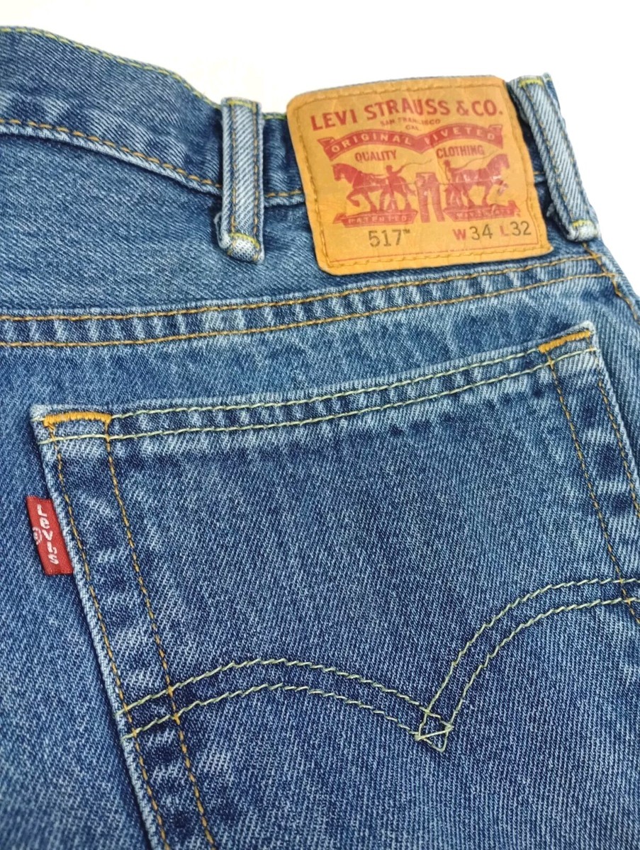 levi's 517 リーバイス　made in usa w34 L31 34x32 Levis 517 Mens Vintage 1990s Bootcut Jeans W34 L32 Blue