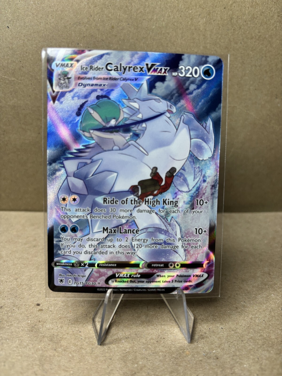 Ice Rider Calyrex VMAX TG15/TG30 Swsh10: Astral Radiance Trainer Gallery Holo