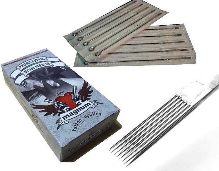 Lot De 25 Aiguilles De Tatouage Magnum Tattoo Supplies - 5RL (Round Liner) - Haute Qualité - Neuf