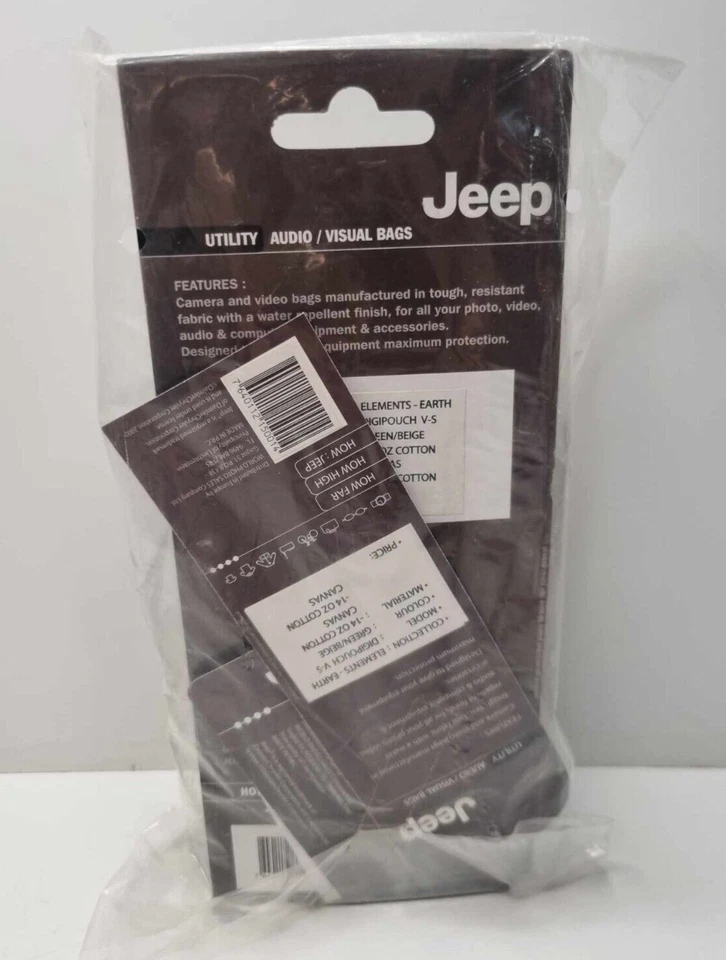 JEEP Digipouch V-5 Utility Audio Visual Bag -Green & Beige Small Pouch - Image 2 of 3