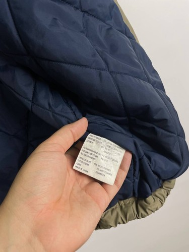 O'Neill Santa Cruz vintage y2k 90s quilted jacket relaxed fit Large beige Logo - Picture 10 of 10