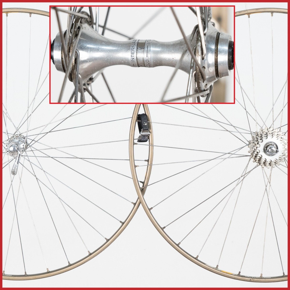 CAMPAGNOLO C-RECORD FIRST GENERATION RIMS TUBULARS WHEELSET