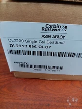 corbin russwin sfic sc deadbolt dull brass