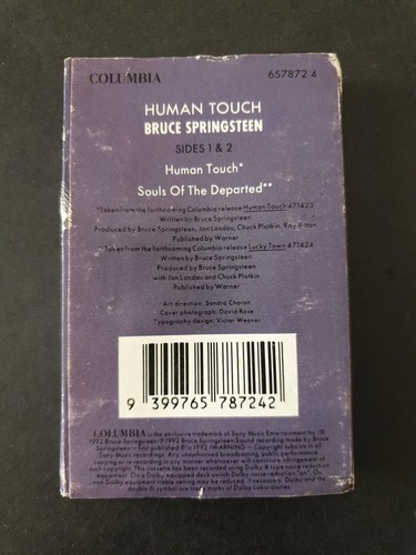 BRUCE SPRINGSTEEN - 'Human Touch' 1992 Cassette Tape Single - Picture 4 of 4
