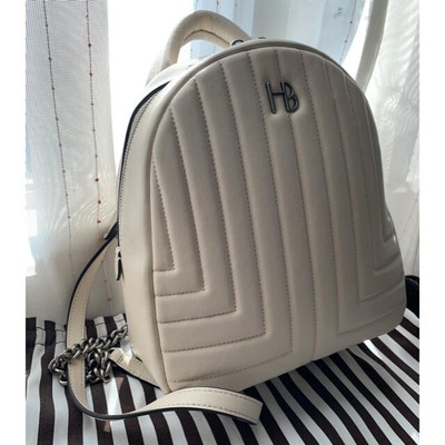 Henri Bendel Backpack White Leather 
