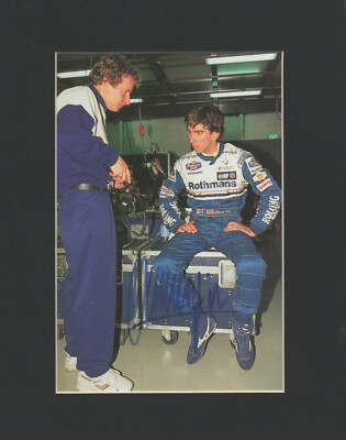 DAMON HILL signed 10x8 Photo Display FORMEL 1 World Champion COA