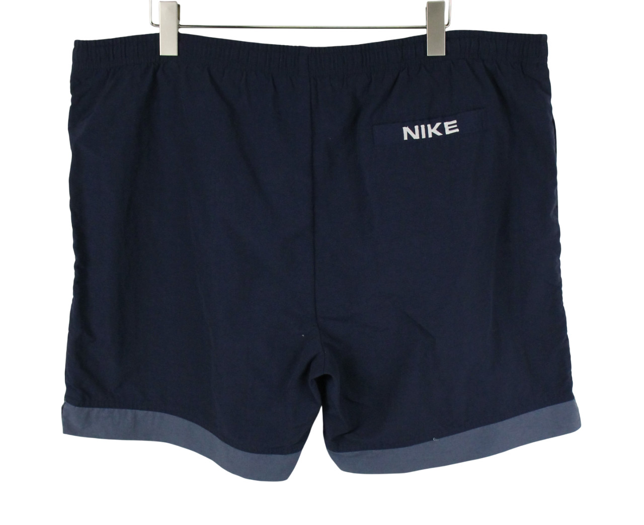 NIKE Shorts Men's XL Sport Mesh Lined Elastic Waist Strap Pockets Logo Blue thumbnail 2