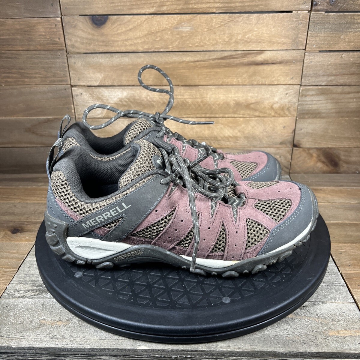 Merrell Womens Size Wide Ancestor Red Waterproof Hiking Lace