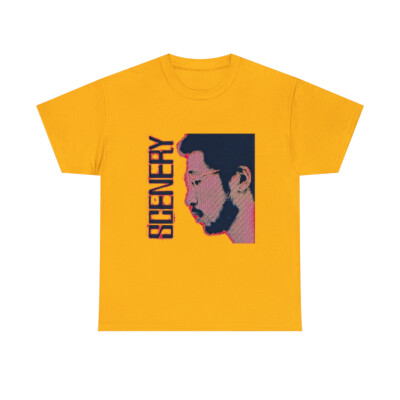 Ryo Fukui Scenery Jazz Art Graphic Print Unisex Heavy Cotton T-Shirt