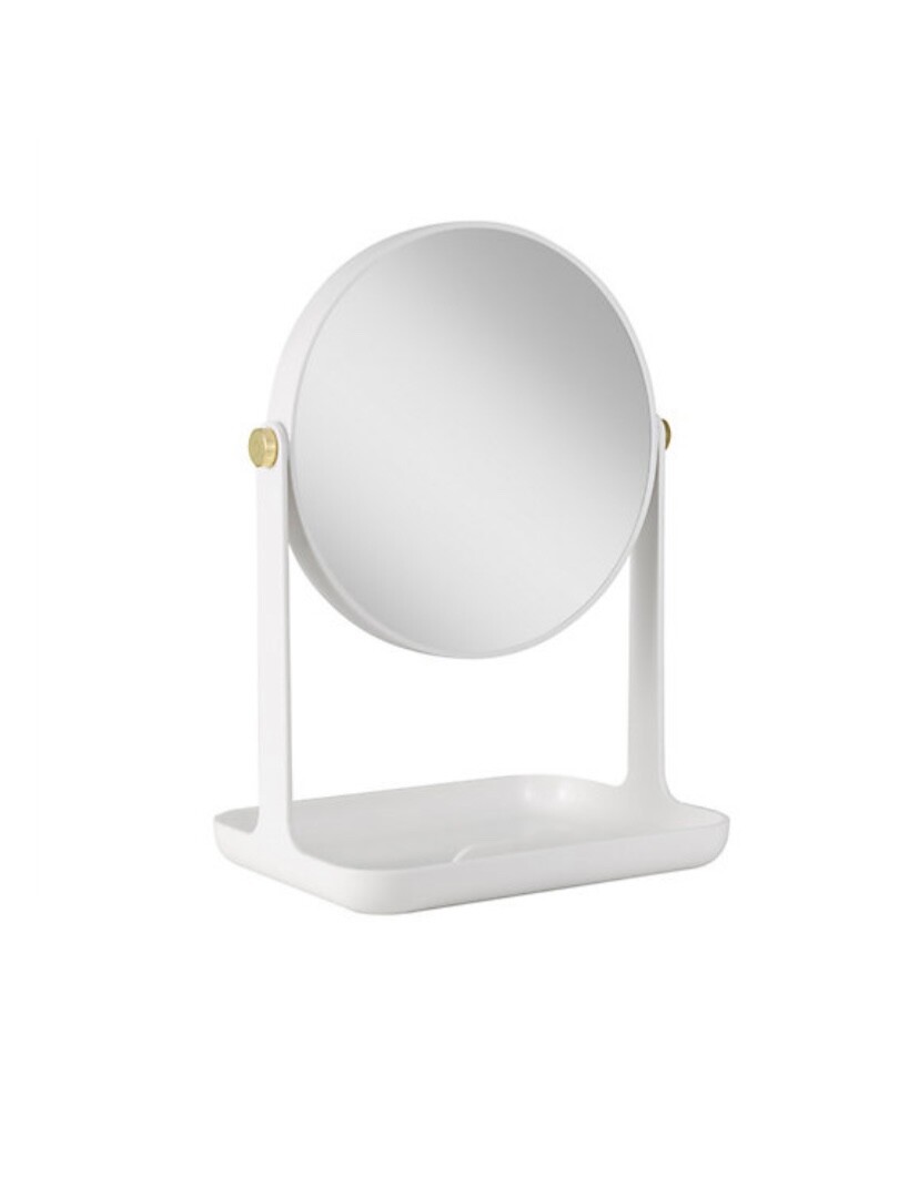 Zadro Bondi Dual-Sided Vanity Mirror With Accessory Tray And Phone Holder  White | Ebay