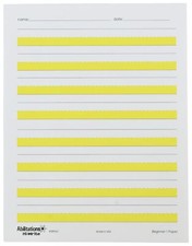 Level 1 Yellow White Writing Paper for Kids Teacher Approved 11 x 16 Inch
