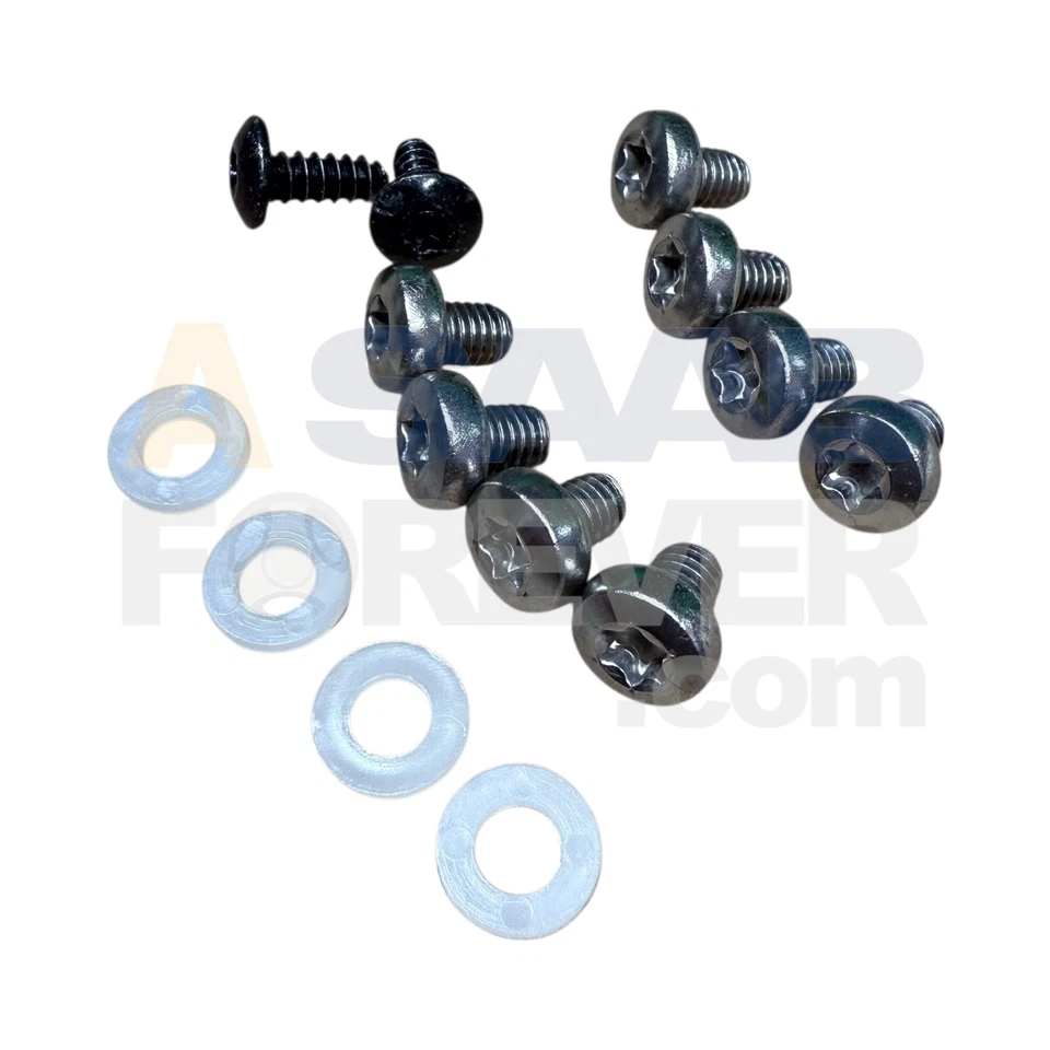 Kit de montaje de matrícula Saab OEM 12804284 9‐3 9‐5 900 9000 1994–2012 NUEVO Foto 3 de 4