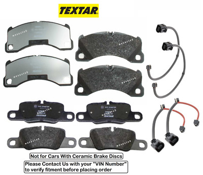 Front & Rear Brake Pad +Sensor OES for Porsche Panamera 4 E-Hybrid / ST / Exec
