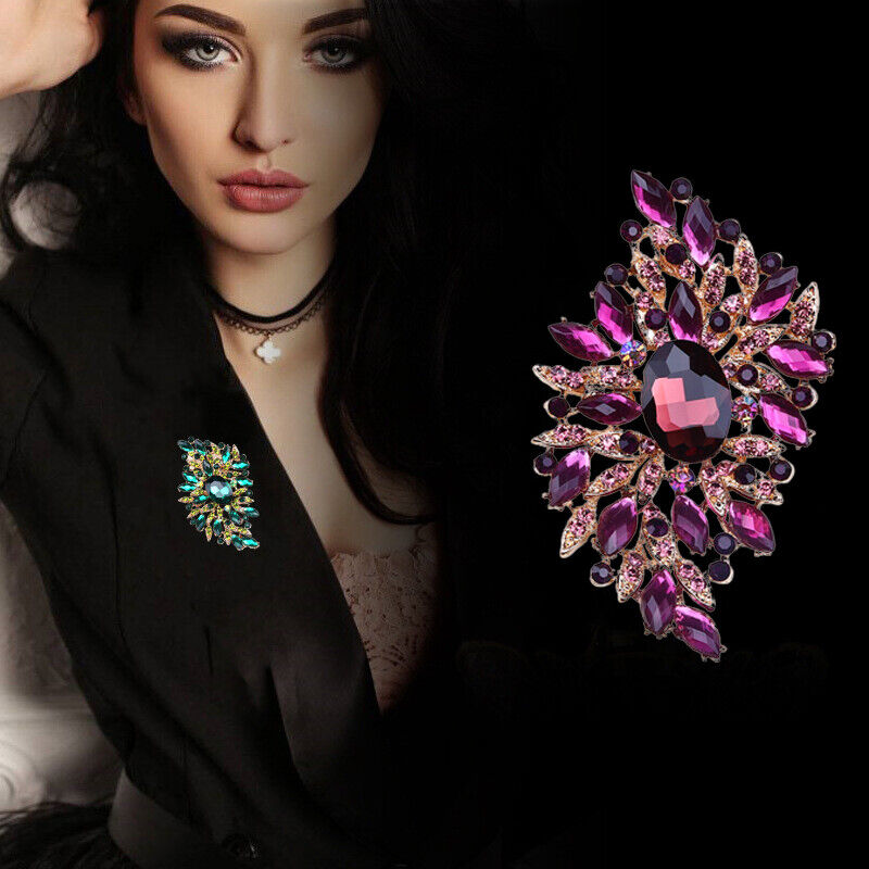 Antique Jewelry For Unisex Large Size Brooch Pin Corsage Gorgeous Accessories