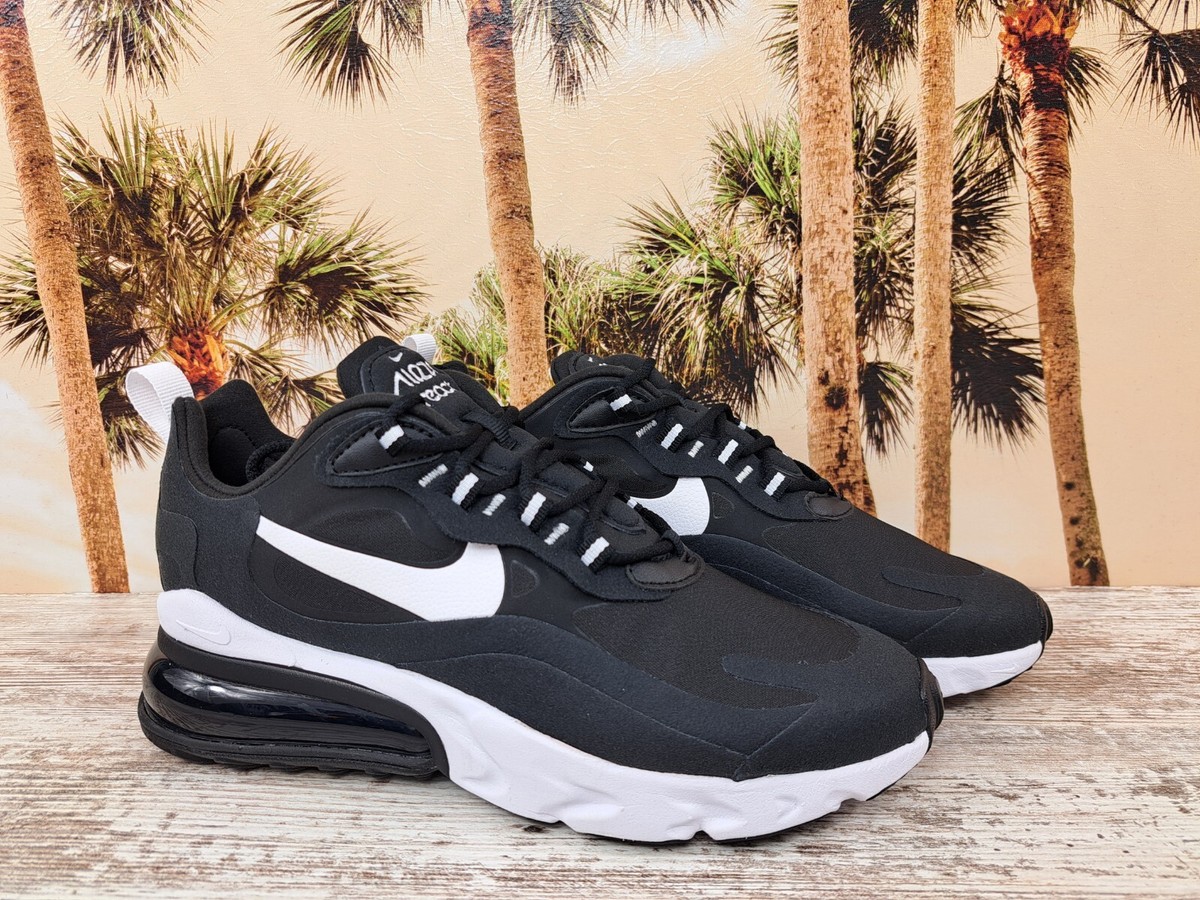 Nike Air Max 270 React Black White Sneakers CI3866 004 Men's Size