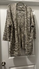 Pure Jill Cardigan Sweater M Open Oversized Slouchy Cozy Comfy Lounge Capsule