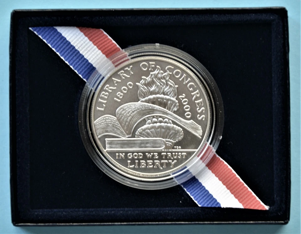 2000 Library of Congress Silver Dollar (BU) - Image 3 of 4