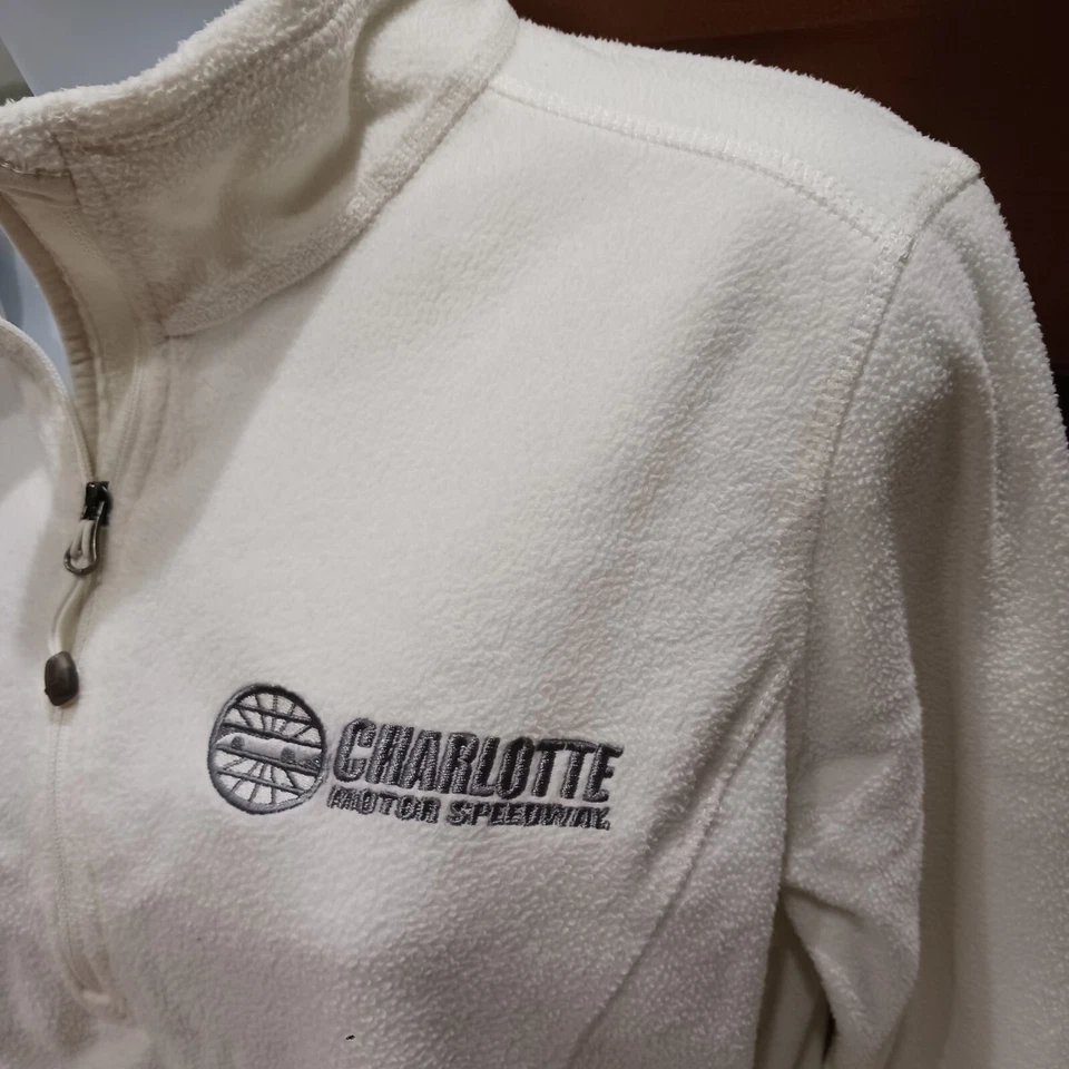 Charlotte Motor Speedway Women's Medium Employee Issued Zip Fleece Eddie B Shirt - Image 2 of 4