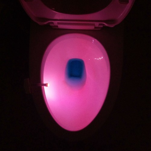 LED Toilet Light 2 Pieces Motion Sensor Toilet Night Light For Water Closet - Picture 14 of 24