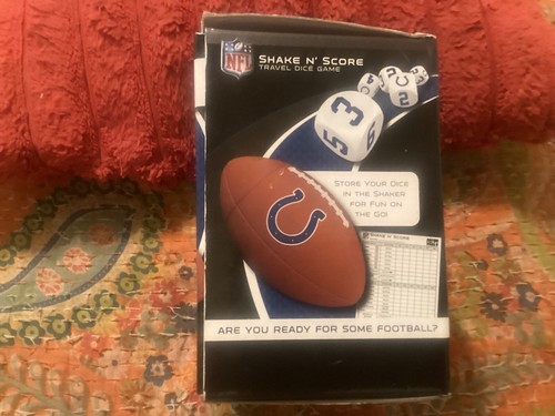 JUEGO DE DADOS DE VIAJE INDIANAPOLIS COLTS SHAKE 'N SCORE, ¡¡¡¡COMPLETO/ENVÍO GRATUITO!!!!! - Imagen 4 de 6