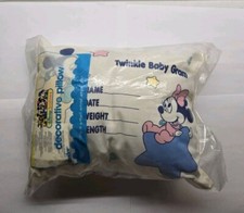 Vintage Dundee Disney Babies Twinkle Baby Gram Pillow Mickey Minnie Mouse
