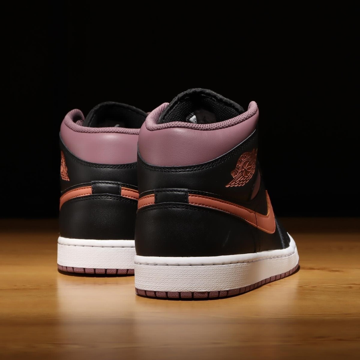 NEW Nike Air Jordan 1 Mid SE Shoes Black Sky J Mauve FB9911 NEW Nike Air Jordan 1 Mid SE Shoes Black Sky J Mauve FB9911