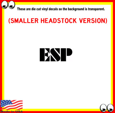 ESP esp Guitar Headstock vinyl decal sticker