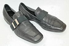 PRADA men shoes sz 9 Europe 43  black leather S9334