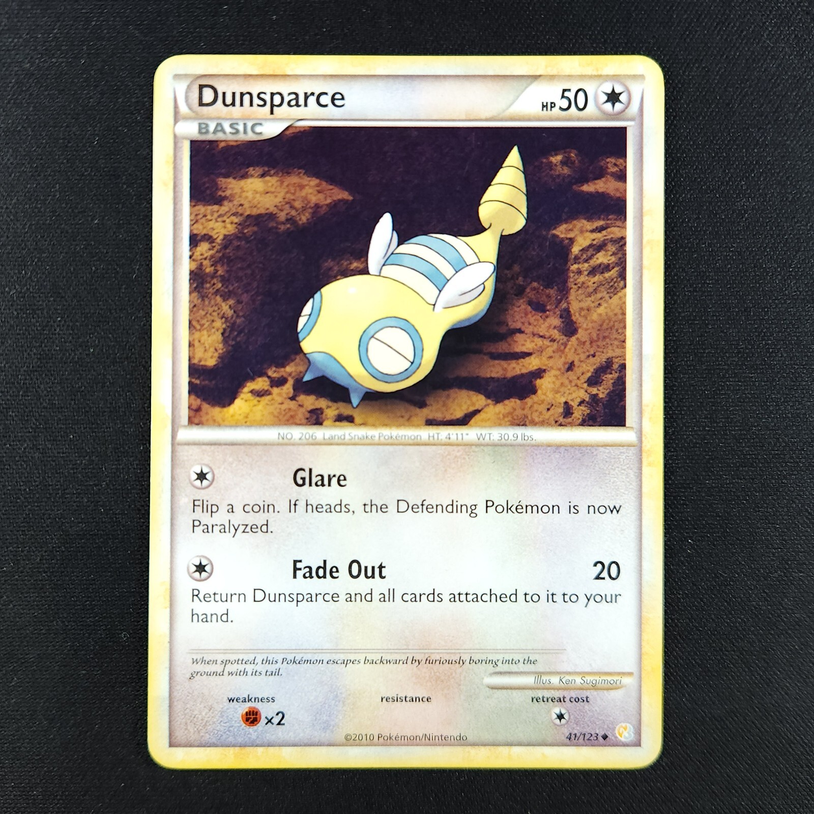 Dunsparce 41/123 - HeartGold SoulSilver - Pokemon Card