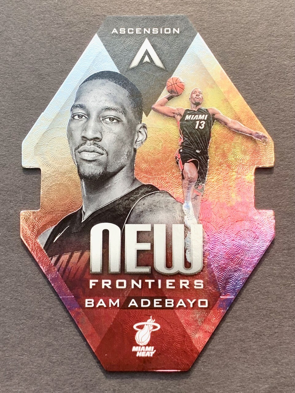 Bam Adebayo RC 2017-18 Ascension New Frontiers #NF11 Miami Heat Rookie Die-Cut