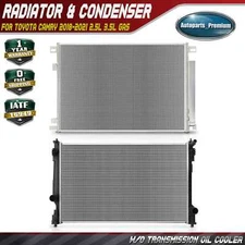 2x Radiator & AC Condenser Cooling Kit for Toyota Camry 2018-2021 2.5L 3.5L Gas