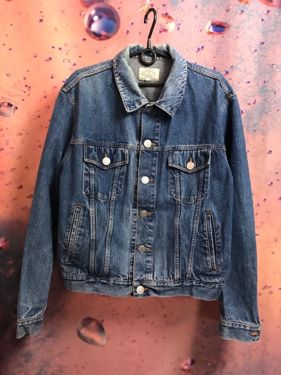 Vintage Rare Armani Jeans Denim Jacket Men Size M | eBay Vintage Rare Armani Jeans Denim Jacket Men Size M | eBay