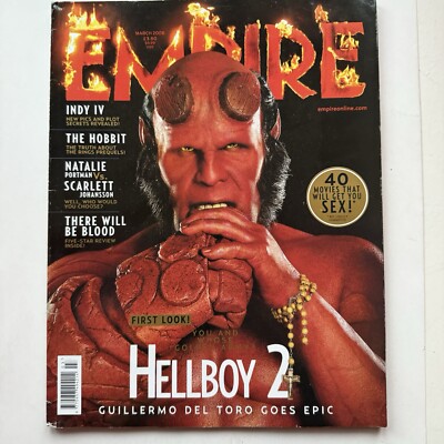EMPIRE Movie Magazine #225 Hellboy 2 Del Toro Ron Perlman Cover March 2008
