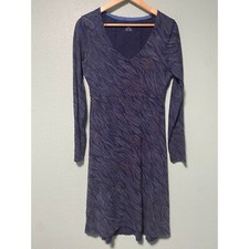 Horny Toad Women's Purple Blue Patterned Dress Size Medium