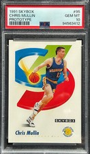 1991 Skybox PROTOTYPE CHRIS MULLIN #95 PSA 10 GEM MT ~ POP 1 of 2