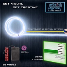 Neon Led Light Glow El Wire Control String Strip Rope Tube 2.3mm Thick - White Neon Led Light Glow El Wire Control String Strip Rope Tube 2.3mm Thick - White