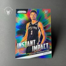 2023-24 Panini Prizm - Instant Impact Victor Wembanyama #3 Silver Prizm (RC)