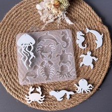 Marine Animal Earring Silicone Molds Necklace Jewelry Keychain Pendant Molds
